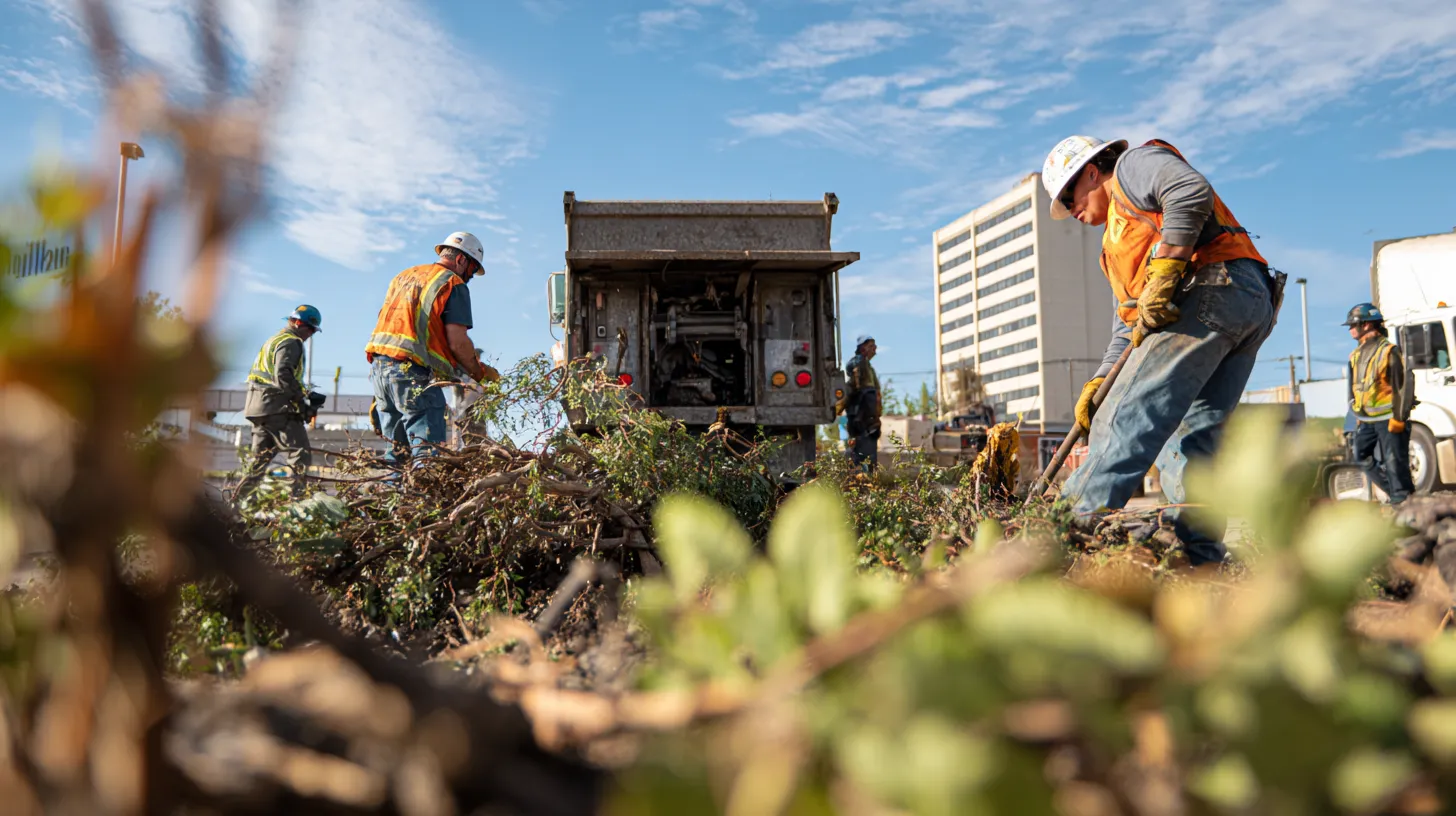 Limpeza de terreno e retirada de entulho